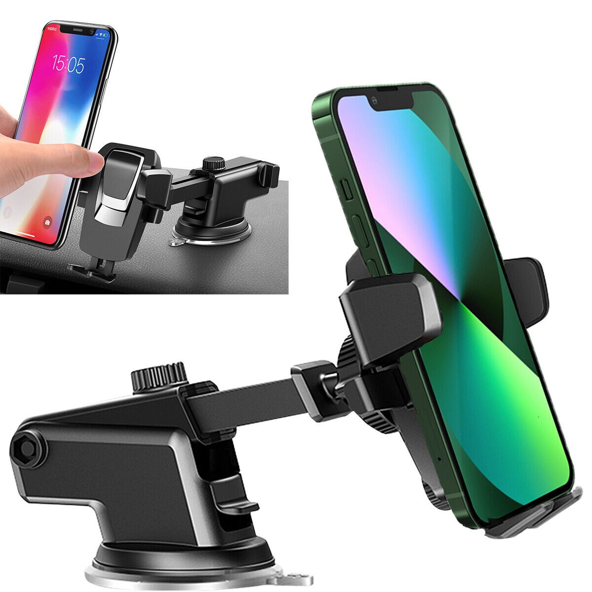 360° Universal Mount Holder Car Stand Windshield For Mobile Cell Phone GPS