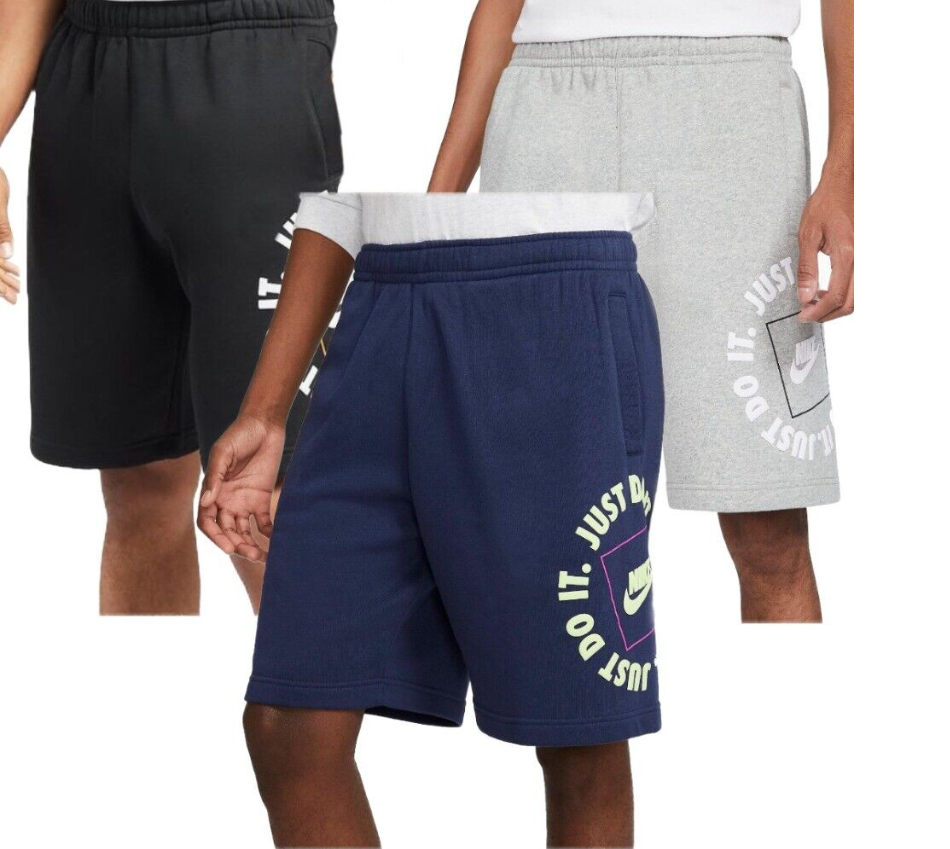 Nike Men's Shorts Just Do It Sportswear Fleece Athletic JDI NSW Training Shorts